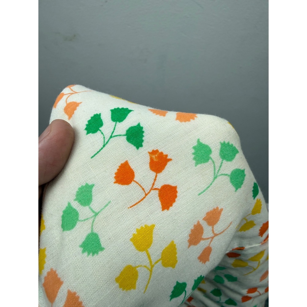 Vintage Carter's Girls Floral Scalloped Top & Bloomers 3T Orange Green Yellow - Picture 7 of 9